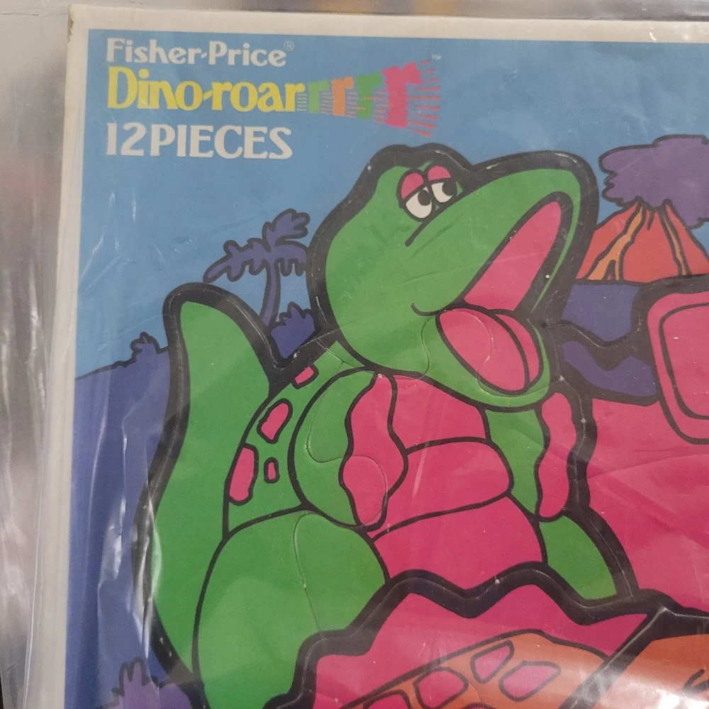 Fisher-Price Dino-roar Puzzle 12 Piece 1993‎